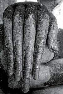 Buddha hand, Sukhothai, Thailand (1997) Photo (c) Karen Abrahamson Buddha hand, Sukhothai, Thailand (1997) Photo (c) Karen Abrahamson