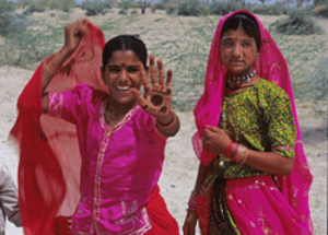 Young rajastan women on the road Young rajastan women on the road