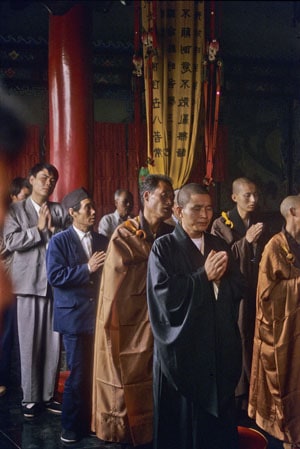 Inside the temple